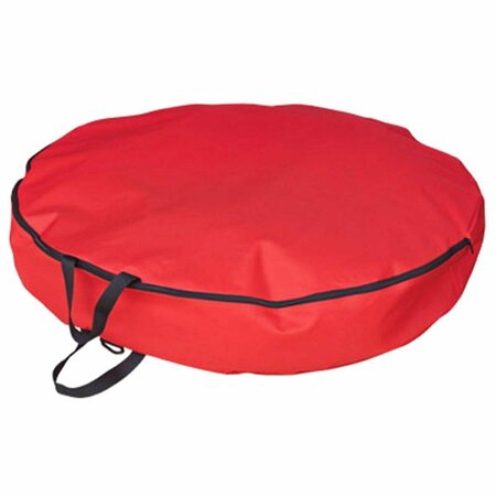 SIMPLE LIVING SOLUTIONS 36 in. Red Artificial Wreath Storage Bag 238882